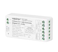 LGIDTECH LC2-ZR 2 fils 2 en 1 Contrôleur de bande LED Zigbee 3.0+ 2,4 G, fonctionne avec une couleur unique et COB 2 fils CCT double bande LED blanche, compatible avec Philips Hue,Echo Studio