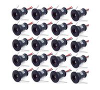 LGJEGD Mini Spot encastrable Noir 1 W CC 12 V, 15 mm, dimmable, avec transformateur 36, lot 20(RGB,30 Degrees)