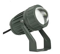 LGJEGD Projecteurs à longue portée faisceau lumineux LED, projecteur extérieur 10W AC85-265V IP65, distance d'irradiation étanche 100M, 6 couleurs(Yellow)