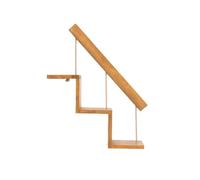 Lh7sRc3kH étagère Flottante Rustique Étagères de Rangement murales à 3 Niveaux, étagères suspendues(Bruin)