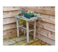 L'Héritier Du Temps Table de Rempotage Etabli de Jardin Table de Préparation en Bois Autoclave III 40x80x85cm