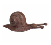 L'Héritier Du Temps Tire Botte Crochet à Botte en Forme d'Escargot en Fonte de Couleur Marron 12.5x12.5x32cm