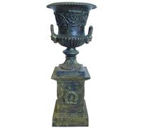 L'Héritier du Temps Vase Jardinière 111 cm - Fonte Patinée Verte