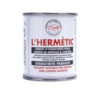 L'HERMETIC Enduit d'étanchéité pour joints de moteur et carters. Résistance aux températures et pressions élevées - Pot 125 g