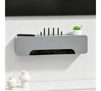 LHXLSH Étagère pour Routeur, Boîte De Rangement pour Routeur WiFi sans Fil, pour La Maison, Armoire De Routeur, La Chambre À Coucher, Le Salon(Grey,70cm/27.6in)