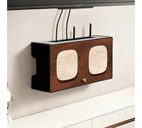 LHXLSH Étagère pour Routeur, Support Mural pour Routeur sans Fil, Étagère De Routeur avec Porte D'armoire, pour La Maison, La Chambre À Coucher, Le Salon(White,50cm/19.7in)
