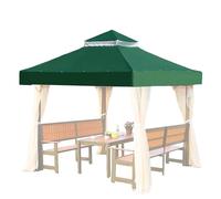 Liakyunf Toit De Remplacement pour Tonnelle - 3 x 3 m Robuste Imperméable Double Toit,Housses De Remplacement pour Gazebo Terrasse | pour Extérieur Jardin Bord Piscine Plage Barbecue Camping