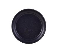 LIAN16PENG Plateaux d'égouttement ronds en fibre pour porche, salon, balcon, terrasse, intérieur (noir, moyen)