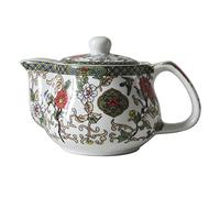 Liang Baobao Théière en porcelaine, petite théière de 9 oz avec infuseur fleurs oiseaux