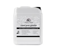 Liant pour gravier extérieur 5L - Stabilisateur de gravier & colle cailloux pour allées, terrasses et jardins | Fixateur drainant anti-déplacement pour gravier, pierre et galet décoratif.