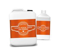 Liant pour tapis de pierre 3kg - Colle à base de résine époxy pour revêtements de sol en galets de marbre, gravier décoratif, enduit de pierres colorées, tapis de pierre de verre - BEKATEQ BK-610EP