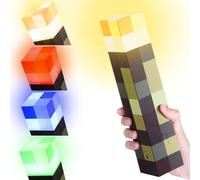 LIAVOP Lampe Torche Artisanale, Veilleuse Murale 28 cm avec Crochet, 4 Couleurs Rechargeables par USB, Idéale pour une Chambre D'enfant, un Salon, une Salle de Jeux ou un Bureau