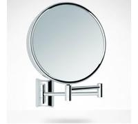 Libaro Imola - Miroir de Maquillage Grossissant x3 / x7 avec Fixation Murale, Miroir Mural Maquilleur Rond pour Salle de Bain - Extensible, Pivotant - Diamètre Glace 19 cm - chromé