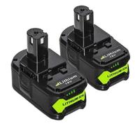 LiBatter 2pcs P108 18V 5.0Ah packs de Batteries de Remplacement Lithium-ion 2 pièces compatible Ryobi One