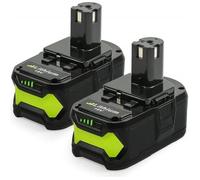 LiBatter 2pcs P108 18V 5.0Ah packs de Batteries de Remplacement Lithium-ion pour Ryobi One + P108 P107 P100 P122 P104 P105 P06