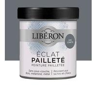 Libéron Peinture décorative L'éclat Pailleté, Gris comète, 500ml