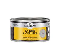 Libéron Cire à Céruser pour Meubles et Objets, Blanc, 250ml | Souligne les veines du bois, Patine d'un bel effet cérusé