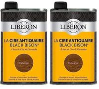 Libéron Cire antiquaire Black Bison Liquide, Châtaignier 0,5L (Lot de 2)