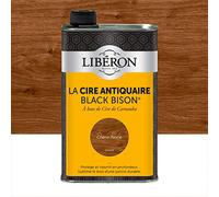 Libéron Cire Antiquaire Liquide Black Bison Chêne Foncé 0,5 L