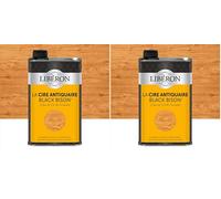 Libéron Cire antiquaire Black Bison Liquide, Merisier clair, 0,5L (Lot de 2)