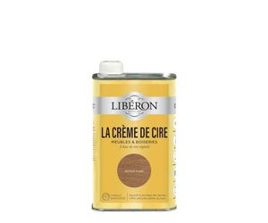 Libéron La Crème de Cire pour Bois - Liquide - Noyer Fumé 0,5L | Nourrit et protège des taches, Offre une jolie patine au bois, A base de cire végétale, Formule Biosourcée
