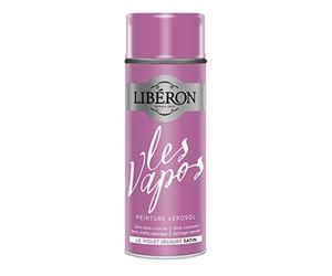 Libéron Peinture aérosol Les vapos, Le Violet Velours satin, 400ML