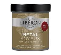 Libéron Peinture décorative Le Métal Soyeux, Rouge rubis, 500 ML