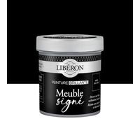 Libéron Peinture Meuble Signé Brillant Noir de Lave 0,5L | Direct sur bois, mélaminé, métal - Résiste aux taches et lessivable
