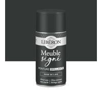 Libéron Peinture Meuble Signé Brillant Noir de Lave Aérosol 300ml | Direct sans sous-couche, Ultra-couvrant, Séchage rapide