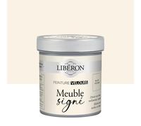 Libéron Peinture Meuble Signé Velours Blanc Poudré - 0,5L | Bois Intérieur, Sans Sous-couche, Résistante aux taches, Lessivable, Décoration et Rénovation Meuble et Objets, 16 Teintes