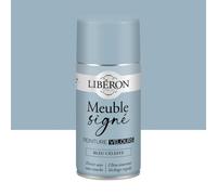 Libéron Peinture Meuble Signé Velours Bleu Céleste - Aérosol 300ml | Bois Intérieur, Sans Sous-couche, Résistante aux taches, Lessivable, Décoration et Rénovation Meuble et Objets, 16 Teintes