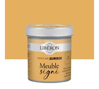 Libéron Peinture Meuble Signé Velours Ciré Jaune - 0,5L | Bois Intérieur, Sans Sous-couche, Résistante aux taches, Lessivable, Décoration et Rénovation Meuble et Objets, 16 Teintes