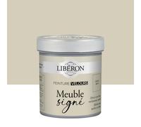 Libéron Peinture Meuble Signé Velours Grège Brut - 0,5L | Bois Intérieur, Sans Sous-couche, Résistante aux taches, Lessivable, Décoration et Rénovation Meuble et Objets, 16 Teintes