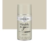 Libéron Peinture Meuble Signé Velours Grège Brut - Aérosol 300ml | Bois Intérieur, Sans Sous-couche, Résistante aux taches, Lessivable, Décoration et Rénovation Meuble et Objets, 16 Teintes