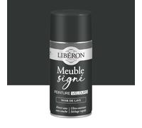 Libéron Peinture Meuble Signé Velours Noir de Lave - Aérosol 300ml | Bois Intérieur, Sans Sous-couche, Résistante aux taches, Lessivable, Décoration et Rénovation Meuble et Objets, 16 Teintes