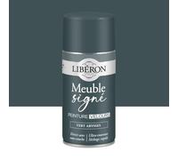 Libéron Peinture Meuble Signé Velours Vert Abysses - Aérosol 300ml | Bois Intérieur, Sans Sous-couche, Résistante aux taches, Lessivable, Décoration et Rénovation Meuble et Objets, 16 Teintes