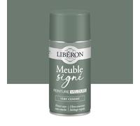 Libéron Peinture Meuble Signé Velours Vert Cendré - Aérosol 300ml | Bois Intérieur, Sans Sous-couche, Résistante aux taches, Lessivable, Décoration et Rénovation Meuble et Objets, 16 Teintes