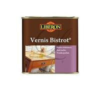 Libéron - Vernis bistrot - Vernis bois - Meubles Boiseries Objets - Très haute qualité - Anti-taches - Anti-chocs et rayures - Tendu bon - Chêne moyen Satin - 0,5L