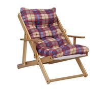 LIBEROSHOPPING.eu - LA TUA CASA IN UN CLIK Fauteuil Chaise Longue Relax inclinable 3 Positions en Bois Pliant (Bordeaux)