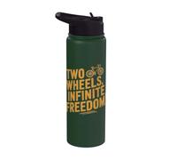 Liberté infinie - Cycliste Mountainbiker Stainless Steel Insulated Water Bottle