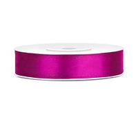 Libetui Ruban de satin fuchsia - 25 m - 12 mm - Pour décoration de mariage - Fuchsia