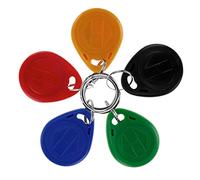 LIBO 125KHz Smart ID Key Tag RFID Carte de contrôle d'accès Proximité EM4100 TK4100 Keyfobs Porte-clés RFID NFC Token Badge Holder (100 pièces, Couleur mixte)