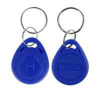 LIBO 125KHz Smart ID Key Tag RFID Carte de contrôle d'accès Proximité EM4100 TK4100 Keyfobs Porte-clés RFID NFC Token Badge Holder (100, Bleu)