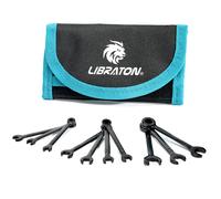 LIBRABOU- Ensemble de mini boîtiers en acier au carbone de qualité supérieure, évaluateurs légers inclus, Meacceler4-11mm, SAE 5/32 "-7/16", 10 pièces Metric