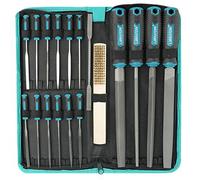 Libraton Limes et Râpes 31 Pièces, Grandes Lime Metal et 12 Limes de Precision avec Étui, Riffler File, 12 Papier Abrasive, Brosse, Limes à Métaux pour Menuiserie/Sculpture/Travaux manuels