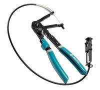 LIBRATON Pince à Collier Serrage Flexible 70cm Pince à Collier de Radiateur | Outil de Serrage de Tuyau à Ressort à Cliquet Réglable 8-50mm, Poignée Ergonomique pour Mécanique Auto, Huile et Machines