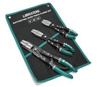 LIBRATON Pince Durite, 3 Pièces Pince a Collier Durite à Cliquet