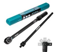 LIBRATON ynamométrique 1/2", 50-350 Nm, Cle Dynamometrique avec Clic | Précision ± 3 %, Barre de Rupture 22", Clef Dynamometrique avec Double Réglage de Direction et 72 Dents pour Moto et Voiture