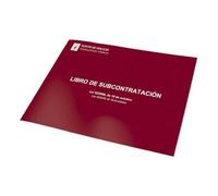 Libro De Subcontratacion Gallego/Castellano A4 Apaisado 10 Hojas Numeradas Dohe