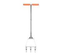 LICAEVEY 3 Dents Aérateur de Sol Manuel à Lame en Acier Inoxydable | Entretien du sol de jardin, poignée ergonomique confortable, installation rapide, soulagement de la tension dorsale,